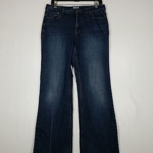 Bum Equipment Jeans Women's Size 12 Washed Blue Button with Zip Closure 5 Pocket